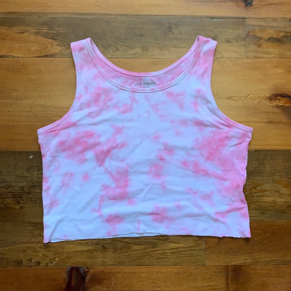 Tie-dye cropped tank